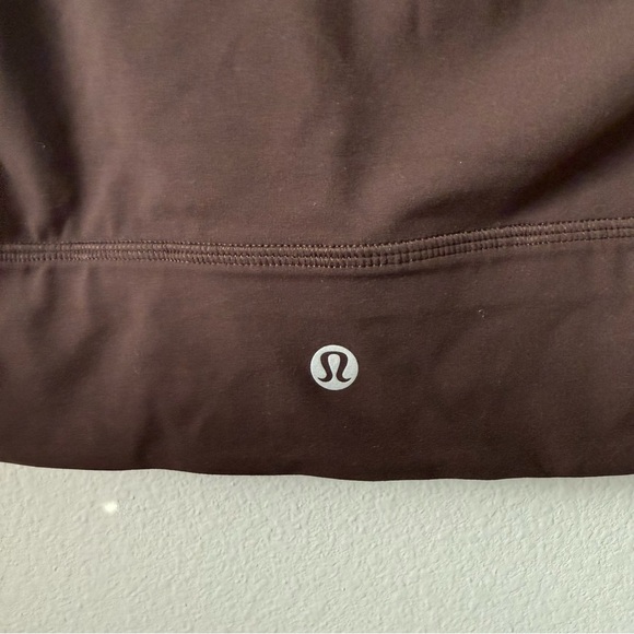 NWT Lululemon Align Asymmetrical Bra *Light Support, A/B Cup Espresso Size 10 - Picture 3 of 10